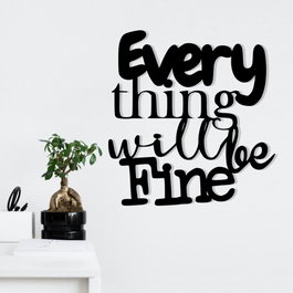 Wallity Nueve Escultura de Pared Negra